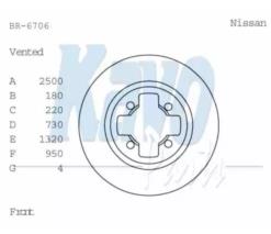 KAVO PARTS BR-6706